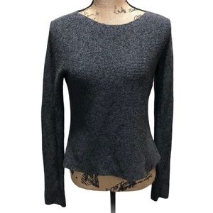 {Express} Flare Hem Marled Grey Sweater